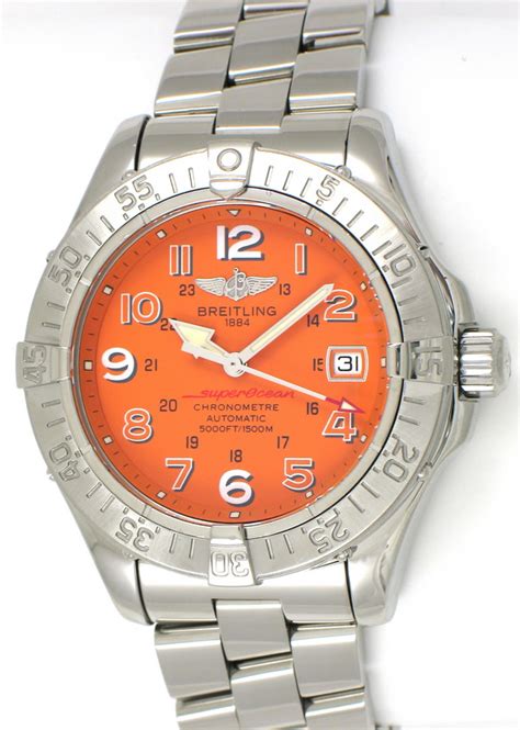 breitling superocean a17360 orange|breitling superocean price.